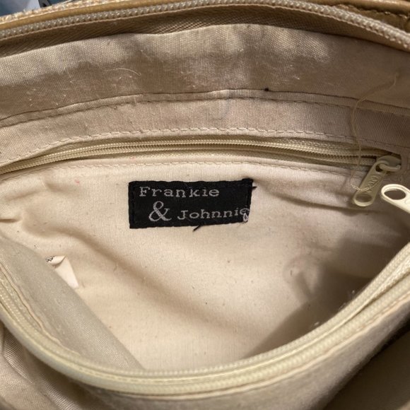 Frankie & Johnnie Tan & Cream Woven Shoulder Bag - Picture 4 of 6